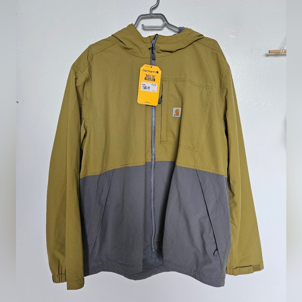 Carhartt Men's Olive and Gray Jacket